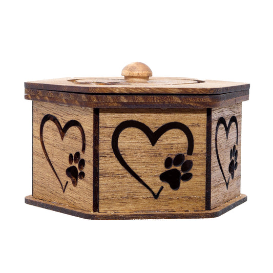 Small Candle Box 003 With Heart and Paw
