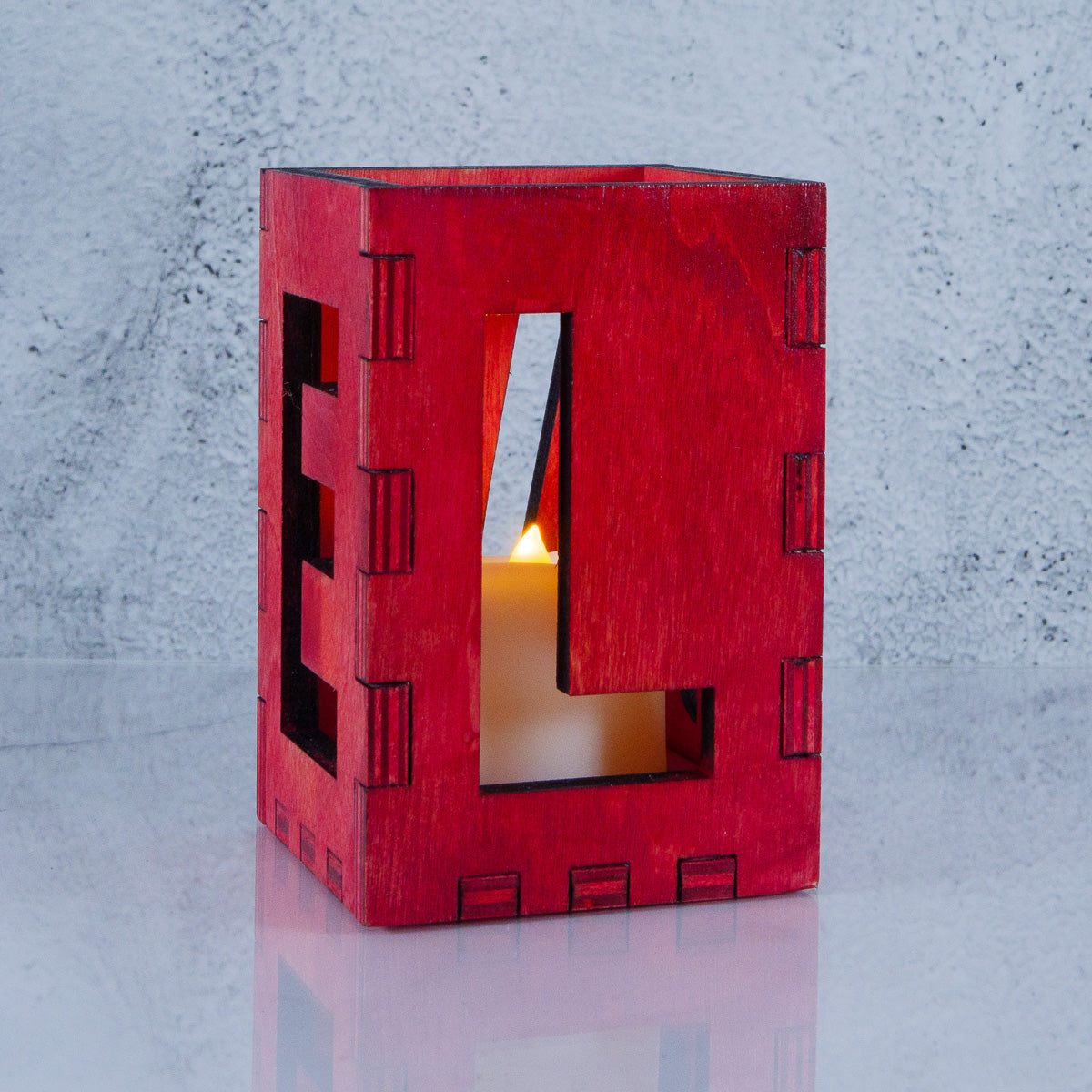 Red Love Candle Holder