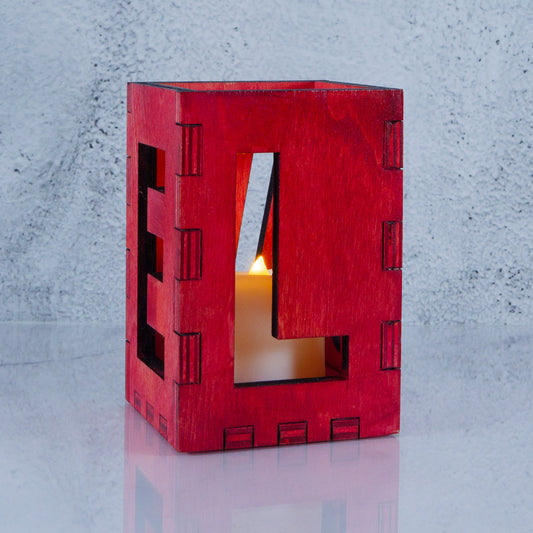 Red Love Candle Holder