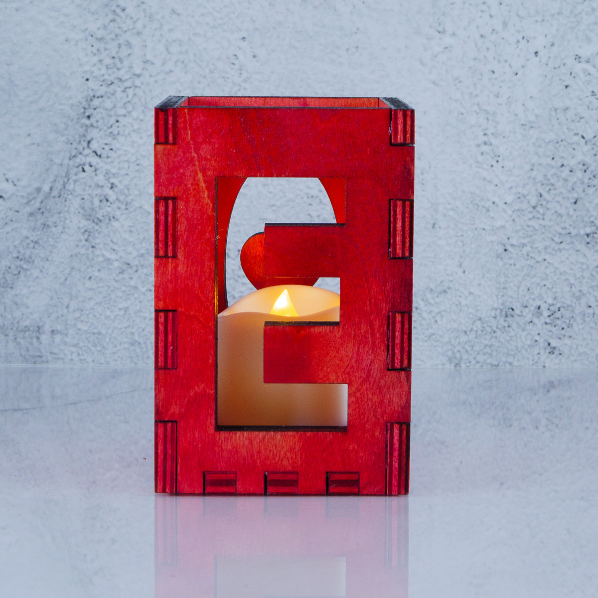 Red Love Candle Holder