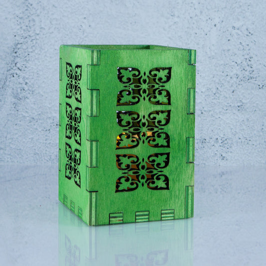 Green Candle Holder