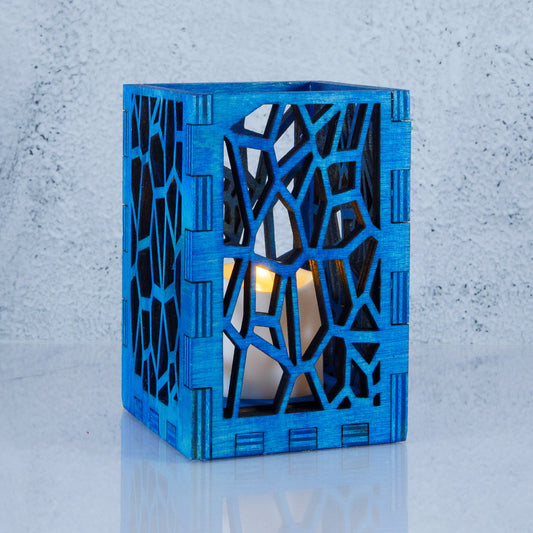 Blue Candle Holder
