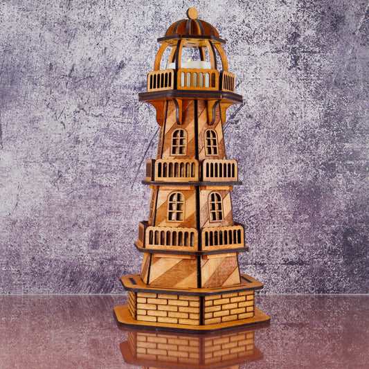 8 Inch Lighted Lighthouse