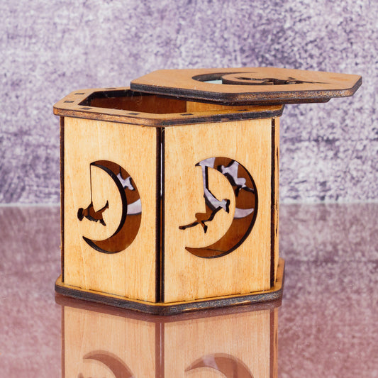 Dark Oak Tea Light Candle Holder (Copy)