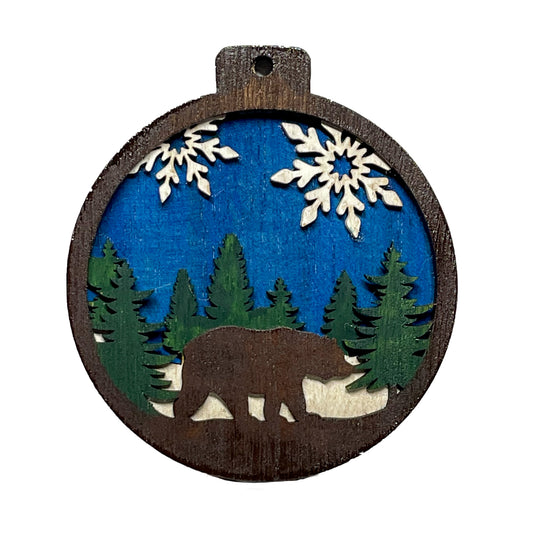 3 Layer Bear Ornament