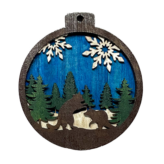 3 Layer Raccoon Ornament