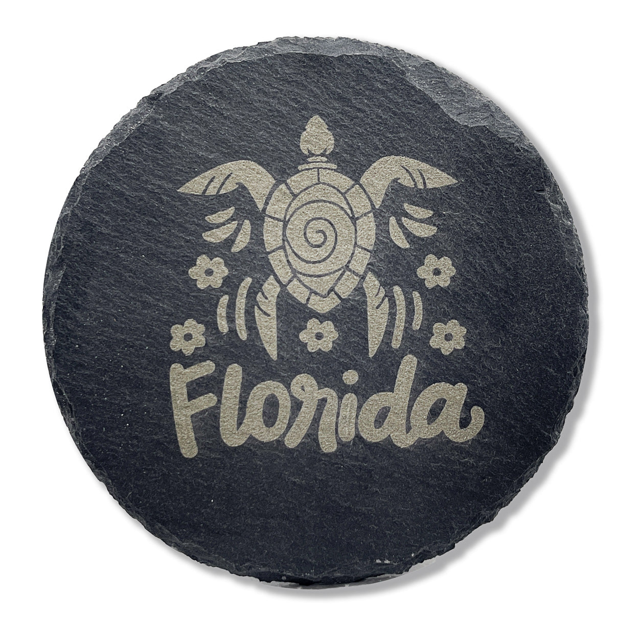 Florida Sea Turtle Slate Coaster 205