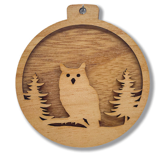 2 Layer Owl Ornament